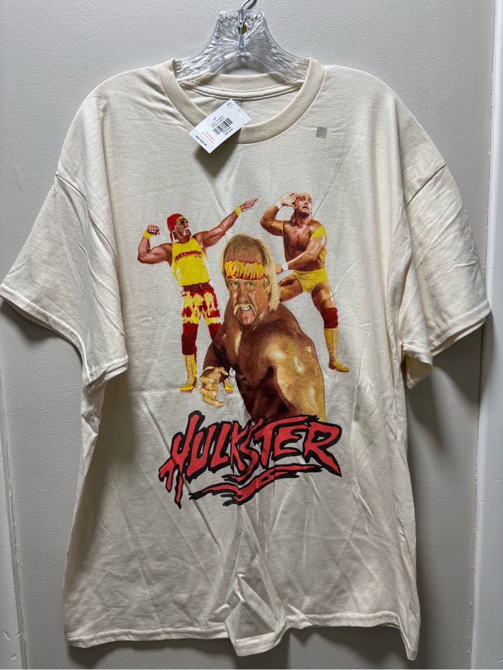 Hulk Hogan “Hulkster” Size XL New Tagged Off White/Beige